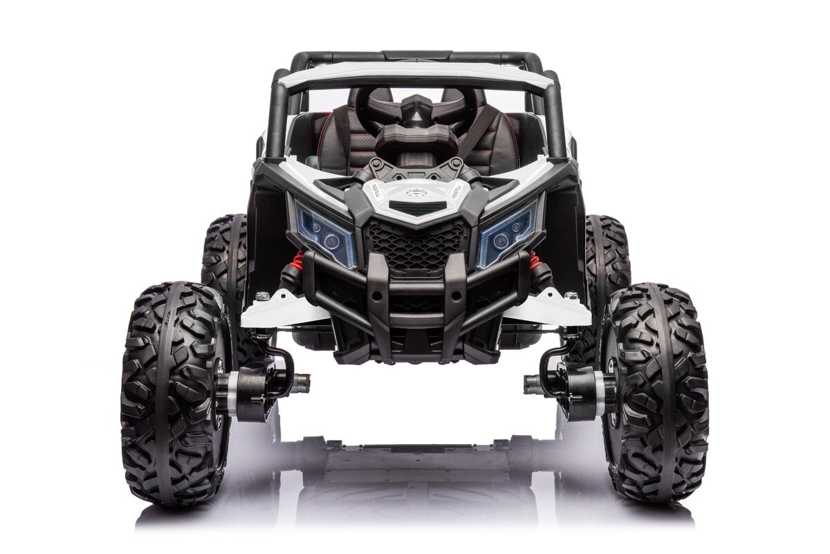 12V Licensed Can-Am Kids Off-Road Buggy – Leather Seat, Rubber Wheels, Parental Remote