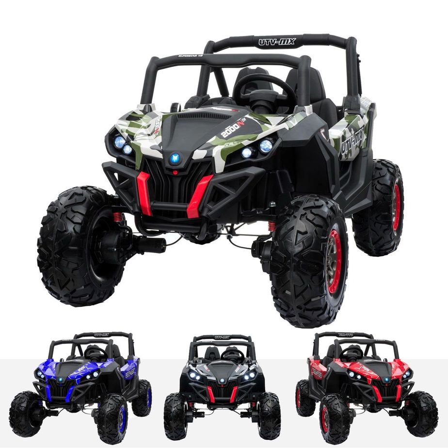 Quad Buggy UTV | 24V Kids Ride-On UTV  MP4 Screen – 2-Seat Electric