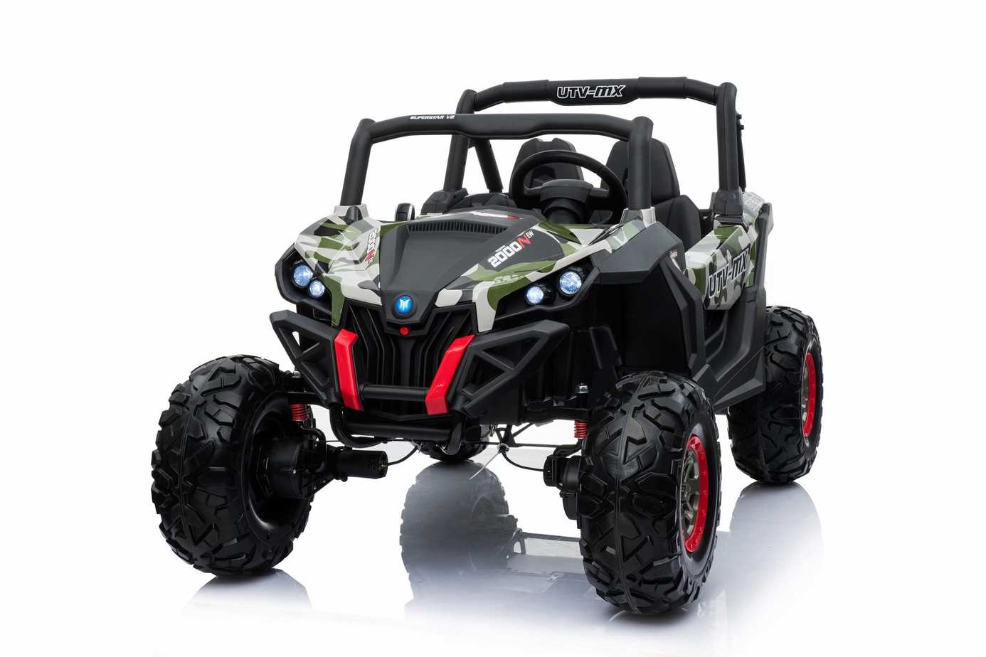 Quad Buggy UTV | 24V Kids Ride-On UTV  MP4 Screen – 2-Seat Electric