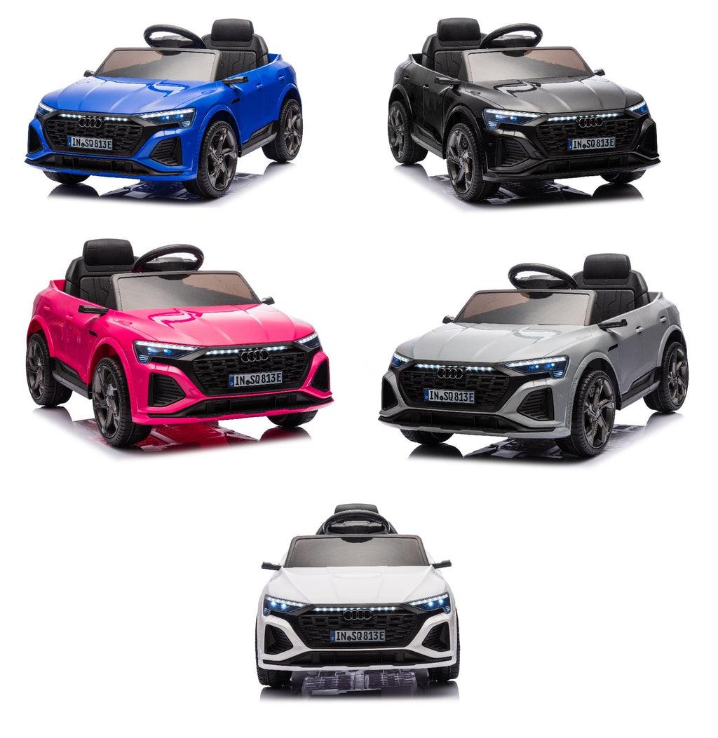 Audi SQ8 | 12V Kids Ride-On Car – Leather Seat,  Remote Control &amp; LED Audio
