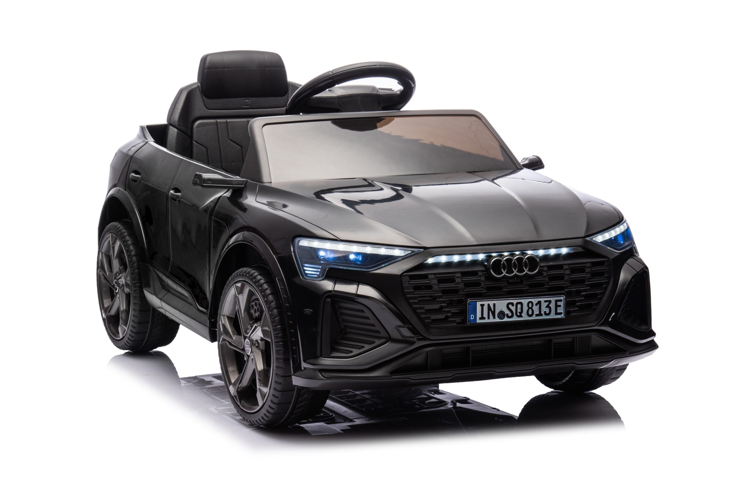 Audi SQ8 | 12V Kids Ride-On Car – Leather Seat,  Remote Control &amp; LED Audio