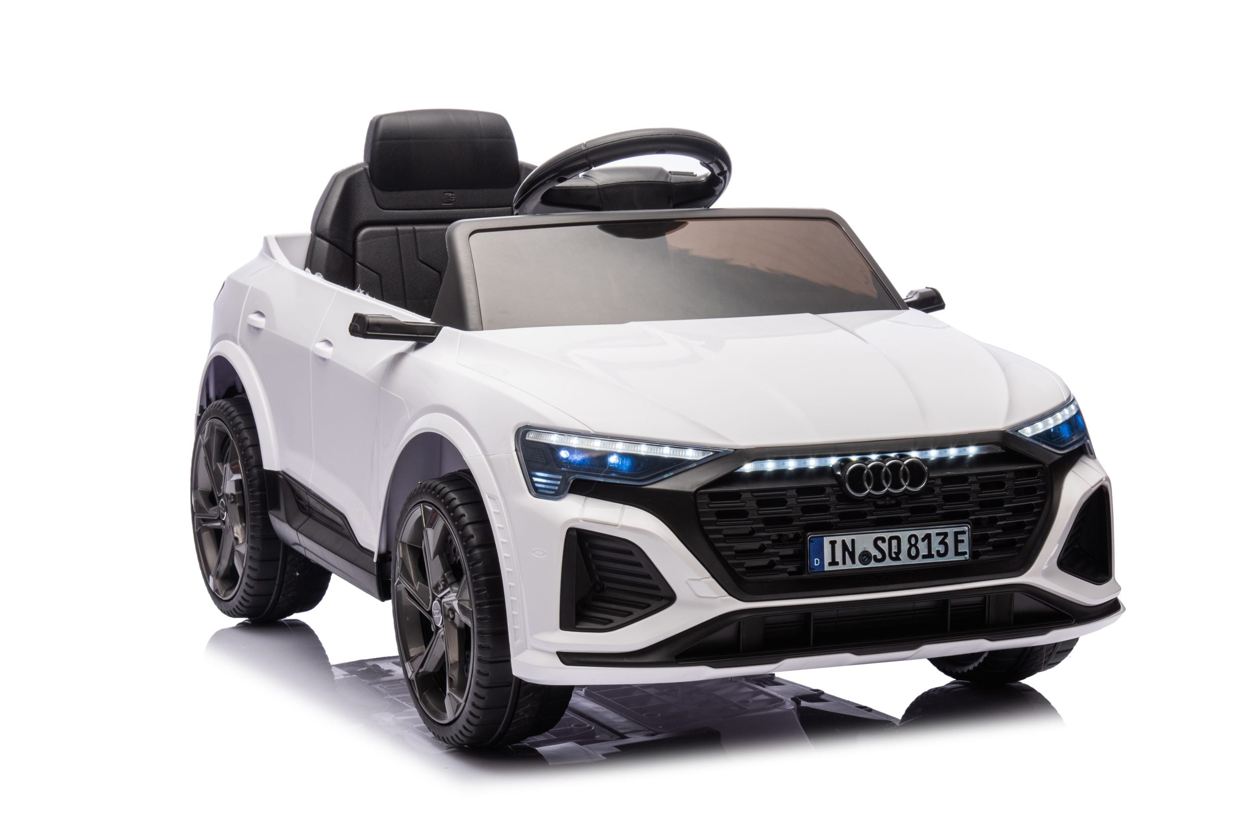 Audi SQ8 | 12V Kids Ride-On Car – Leather Seat,  Remote Control &amp; LED Audio