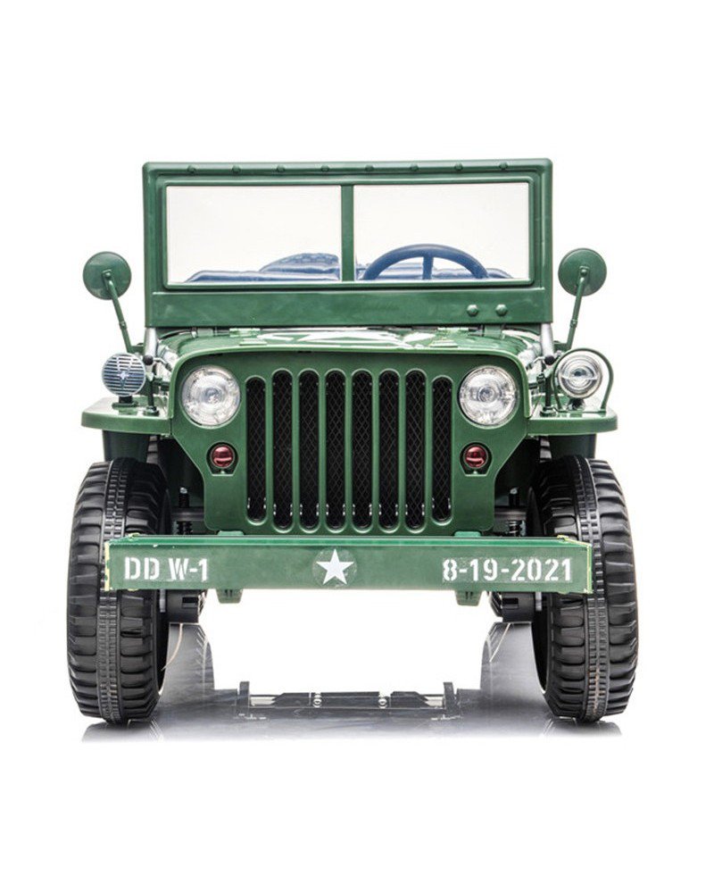 Jeep- Hotchkiss Willys Style | 24V kids 3-Seater On & Off-Road Electric UTV