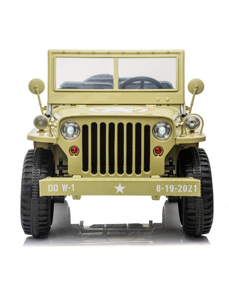 Jeep- Hotchkiss Willys Style | 24V kids 3-Seater On & Off-Road Electric UTV