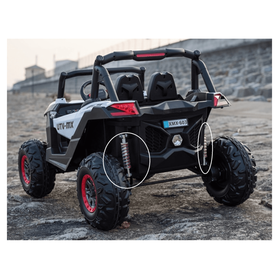 Quad Buggy UTV | 24V Kids Ride-On UTV  MP4 Screen – 2-Seat Electric