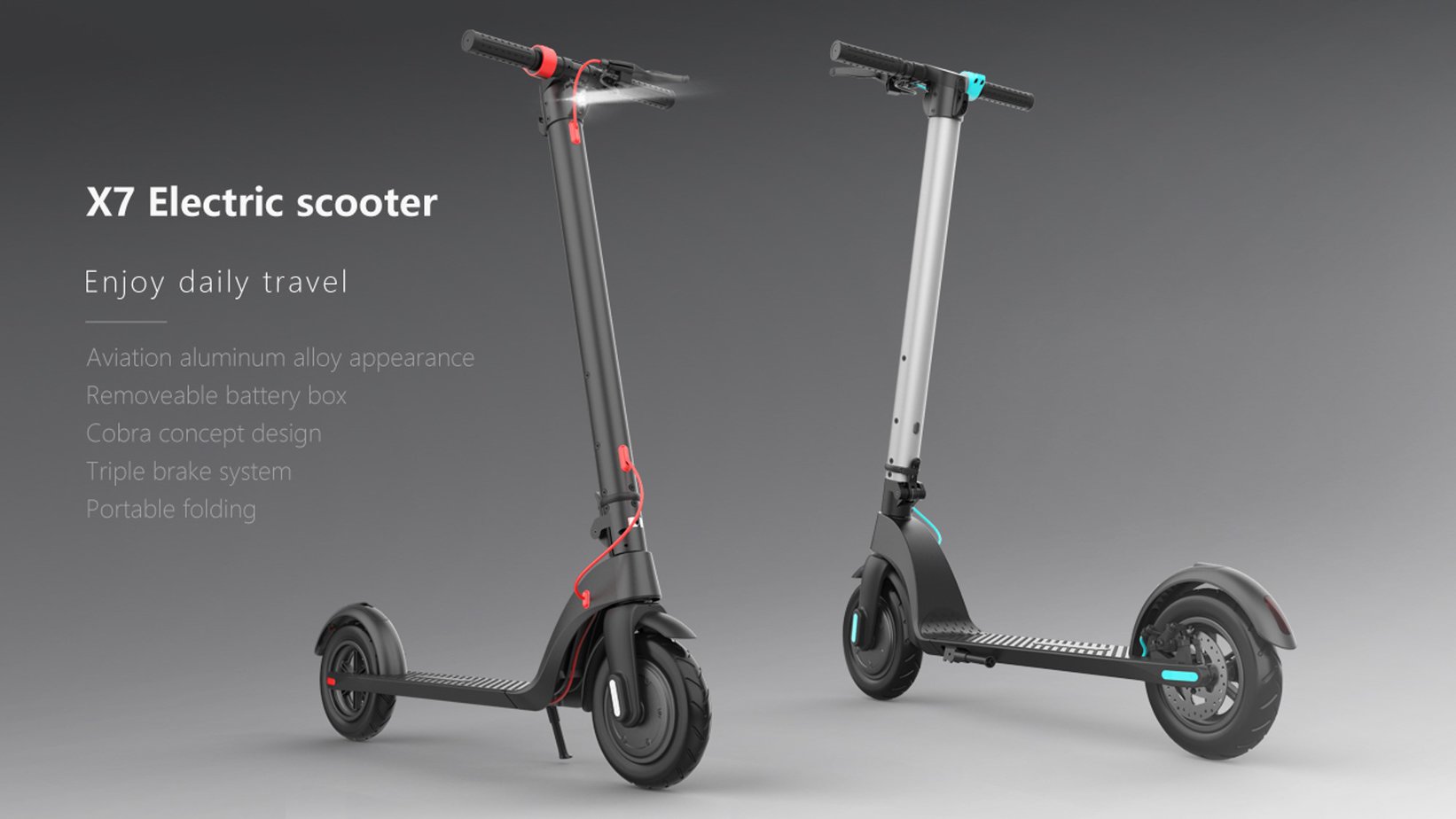 Neo Outlaw X7 350W Electric Scooter – Up to 25 km, Removable Battery, IP54 Waterproof