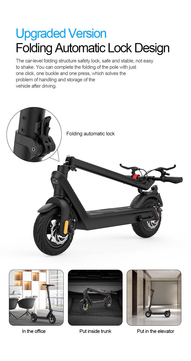 Neo Outlaw X9 Electric Scooter 70km Range 550w 48V 10" Tyre