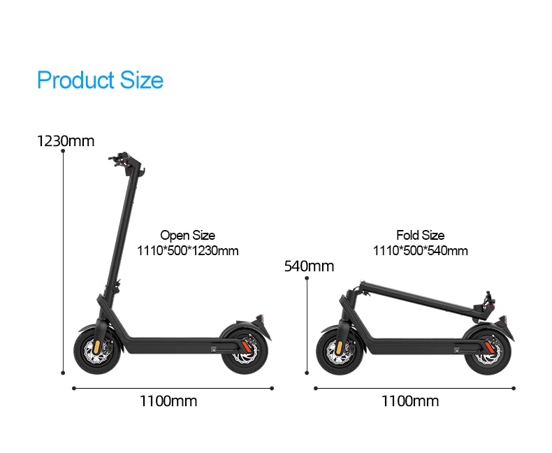 Neo Outlaw X9 Electric Scooter 70km Range 550w 48V 10" Tyre