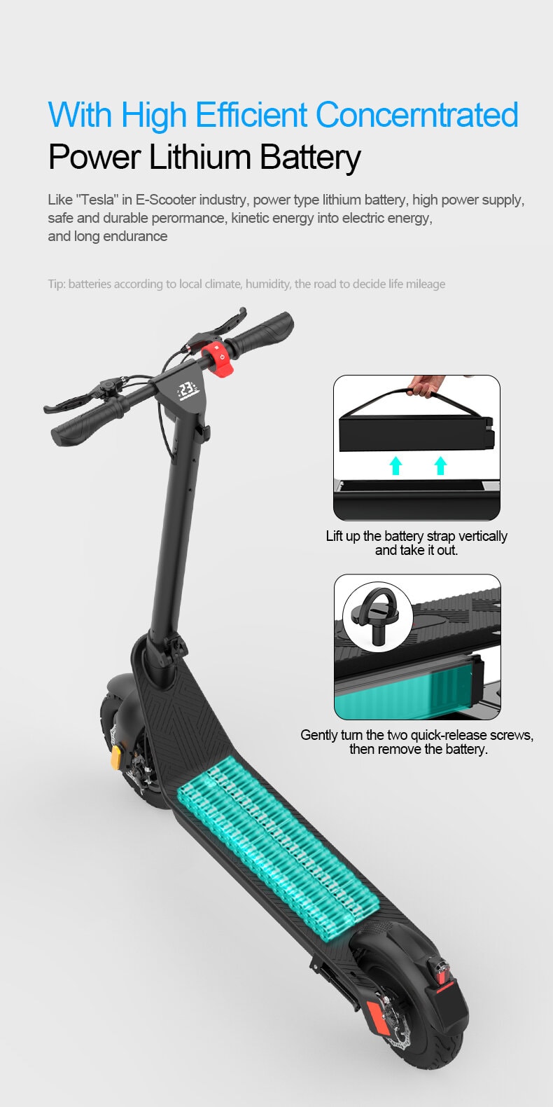 Neo Outlaw X9 Electric Scooter 70km Range 550w 48V 10" Tyre